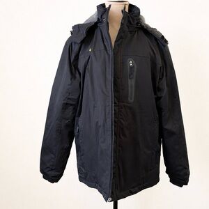 GEMYSE Black Insulated Hooded Ski Jacket NWT Medium Waterproof